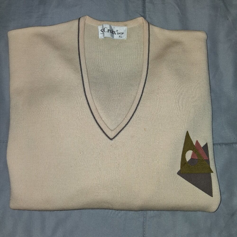 Men's 100% Zephyr Wool V-Neck Sweater